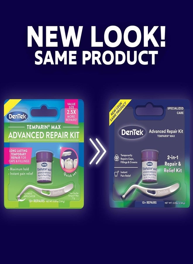 دينتك طقم إصلاح حشوات وأغطية الأسنان DenTek Temparin Max - 0.0733 أونصة، عبوة من 4 قطع - Image 3